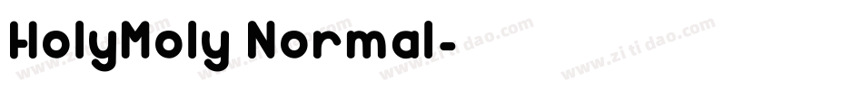 HolyMoly Normal字体转换